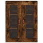 vidaXL Mobile a Parete Rovere Fumo 69,5x34x90 cm