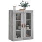 vidaXL Mobile a Parete Grigio Sonoma 69,5x34x90 cm