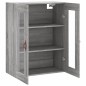 vidaXL Mobile a Parete Grigio Sonoma 69,5x34x90 cm