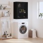 vidaXL Mobile a Parete Nero 69,5x34x90 cm