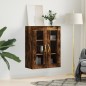 vidaXL Mobile a Parete Rovere Fumo 69,5x34x90 cm