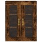 vidaXL Mobile a Parete Rovere Fumo 69,5x34x90 cm