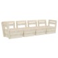 Divano da Giardino a 4 Posti su Pallet Legno Abete Impregnato Divano da Giardino a 4 Posti su Pallet Legno Abete Impregnato