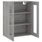 vidaXL Mobile a Parete Grigio Sonoma 69,5x34x90 cm