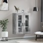 vidaXL Mobile a Parete Grigio Cemento 69,5x34x90 cm