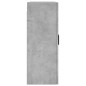 vidaXL Mobile a Parete Grigio Cemento 69,5x34x90 cm
