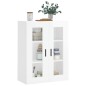 vidaXL Mobile a Parete Bianco Lucido 69,5x34x90 cm