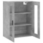 vidaXL Mobile a Parete Grigio Cemento 69,5x34x90 cm