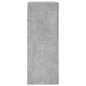 vidaXL Mobile a Parete Grigio Cemento 69,5x34x90 cm