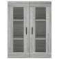 vidaXL Mobile a Parete Grigio Sonoma 69,5x34x90 cm