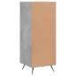 vidaXL Credenza Grigio Cemento 34,5x34x90 cm in Legno Multistrato vidaXL Credenza Grigio Cemento 34,5x34x90 cm in Legno Multistrato