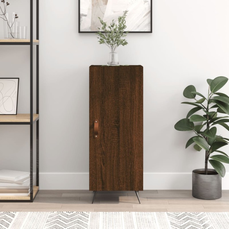 vidaXL Credenza Rovere Marrone 34,5x34x90 cm in Legno Multistrato vidaXL Credenza Rovere Marrone 34,5x34x90 cm in Legno Multistrato
