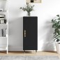 vidaXL Credenza Nero 34,5x34x90 cm in Legno Multistrato vidaXL Credenza Nero 34,5x34x90 cm in Legno Multistrato