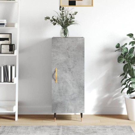 vidaXL Credenza Grigio Cemento 34,5x34x90 cm in Legno Multistrato