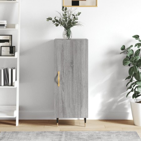vidaXL Credenza Grigio Sonoma 34,5x34x90 cm in Legno Multistrato
