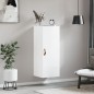 vidaXL Mobile a Parete Bianco Lucido 34,5x34x90 cm