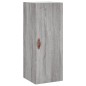 vidaXL Mobile a Parete Grigio Sonoma 34,5x34x90 cm