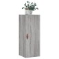 vidaXL Mobile a Parete Grigio Sonoma 34,5x34x90 cm