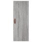 vidaXL Mobile a Parete Grigio Sonoma 34,5x34x90 cm