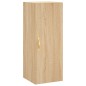 vidaXL Mobile a Parete Rovere Sonoma 34,5x34x90 cm