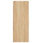 vidaXL Mobile a Parete Rovere Sonoma 34,5x34x90 cm