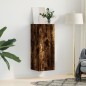 vidaXL Mobile a Parete Rovere Fumo 34,5x34x90 cm