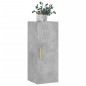vidaXL Mobile a Parete Grigio Cemento 34,5x34x90 cm