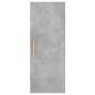 vidaXL Mobile a Parete Grigio Cemento 34,5x34x90 cm