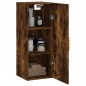 vidaXL Mobile a Parete Rovere Fumo 34,5x34x90 cm