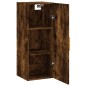vidaXL Mobile a Parete Rovere Fumo 34,5x34x90 cm