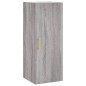 vidaXL Mobile a Parete Grigio Sonoma 34,5x34x90 cm