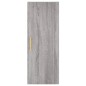 vidaXL Mobile a Parete Grigio Sonoma 34,5x34x90 cm