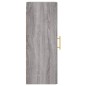 vidaXL Mobile a Parete Grigio Sonoma 34,5x34x90 cm