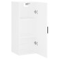 vidaXL Mobile a Parete Bianco 34,5x34x90 cm