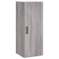 vidaXL Mobile a Parete Grigio Sonoma 34,5x34x90 cm