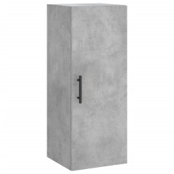 vidaXL Mobile a Parete Grigio Cemento 34,5x34x90 cm