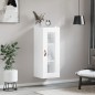 vidaXL Mobile a Parete Bianco 34,5x34x90 cm