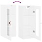 vidaXL Mobile a Parete Bianco 34,5x34x90 cm
