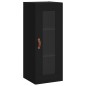 vidaXL Mobile a Parete Nero 34,5x34x90 cm