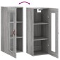 vidaXL Mobile a Parete Grigio Sonoma 34,5x34x90 cm