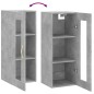 vidaXL Mobile a Parete Grigio Cemento 34,5x34x90 cm