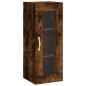 vidaXL Mobile a Parete Rovere Fumo 34,5x34x90 cm