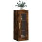 vidaXL Mobile a Parete Rovere Fumo 34,5x34x90 cm