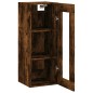 vidaXL Mobile a Parete Rovere Fumo 34,5x34x90 cm
