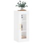 vidaXL Mobile a Parete Bianco 34,5x34x90 cm