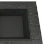 Braciere da Giardino con Attizzatoio 81x81x47 cm XXL in Acciaio Braciere da Giardino con Attizzatoio 81x81x47 cm XXL in Acciaio