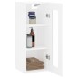 vidaXL Mobile a Parete Bianco 34,5x34x90 cm
