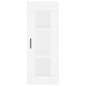 vidaXL Mobile a Parete Bianco 34,5x34x90 cm