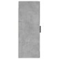 vidaXL Mobile a Parete Grigio Cemento 34,5x34x90 cm
