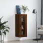 vidaXL Mobile a Parete Rovere Marrone 34,5x34x90 cm